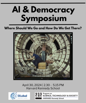 AI & Democracy Symposium event poster