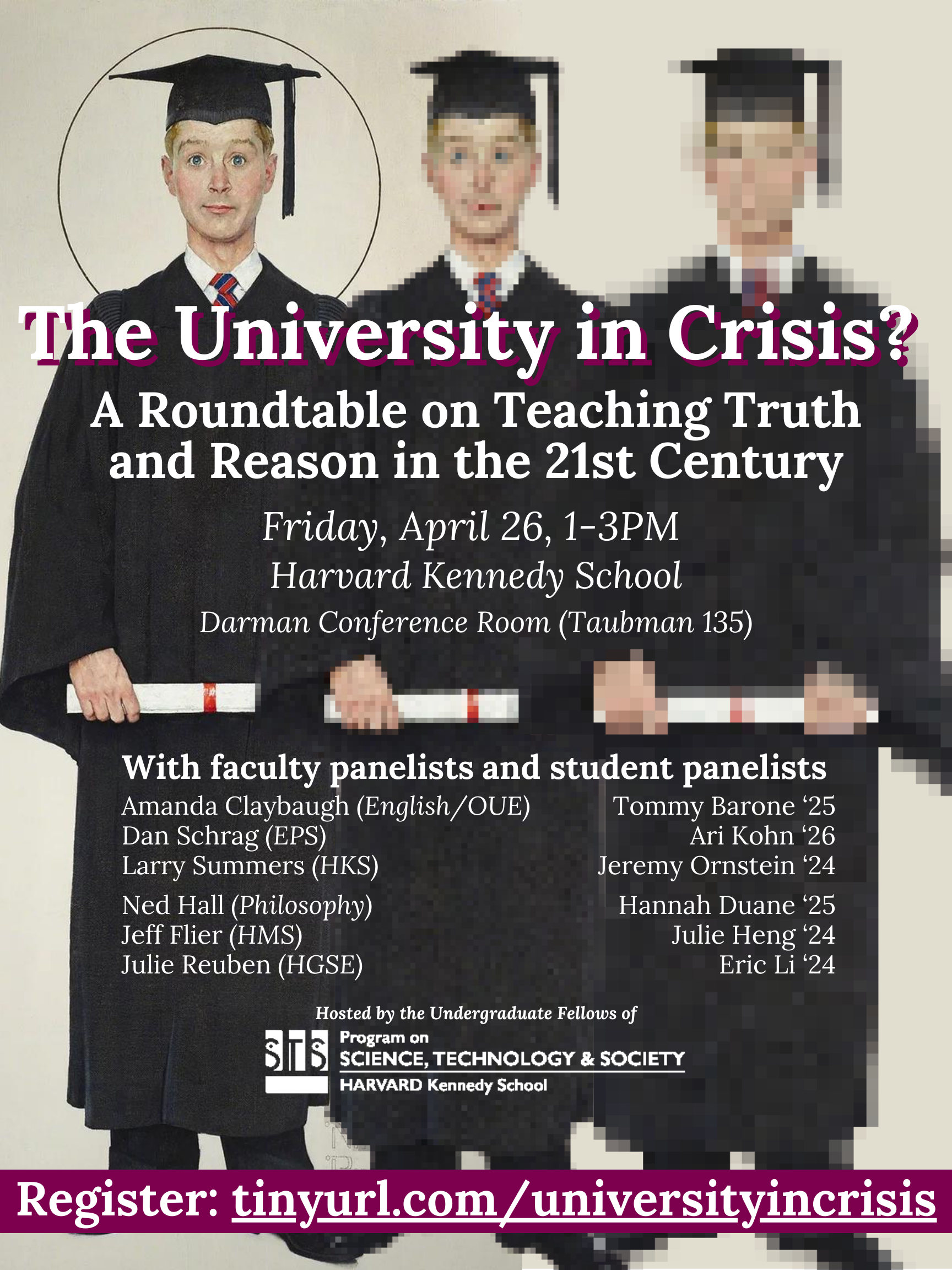 The University in Crisis? event poster