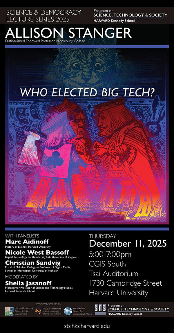 Allison Stanger event poster