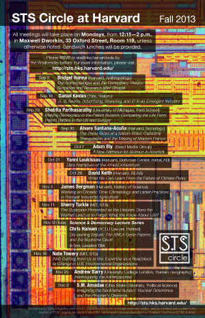 STS Circle schedule poster