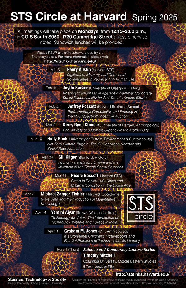 STS Circle schedule poster