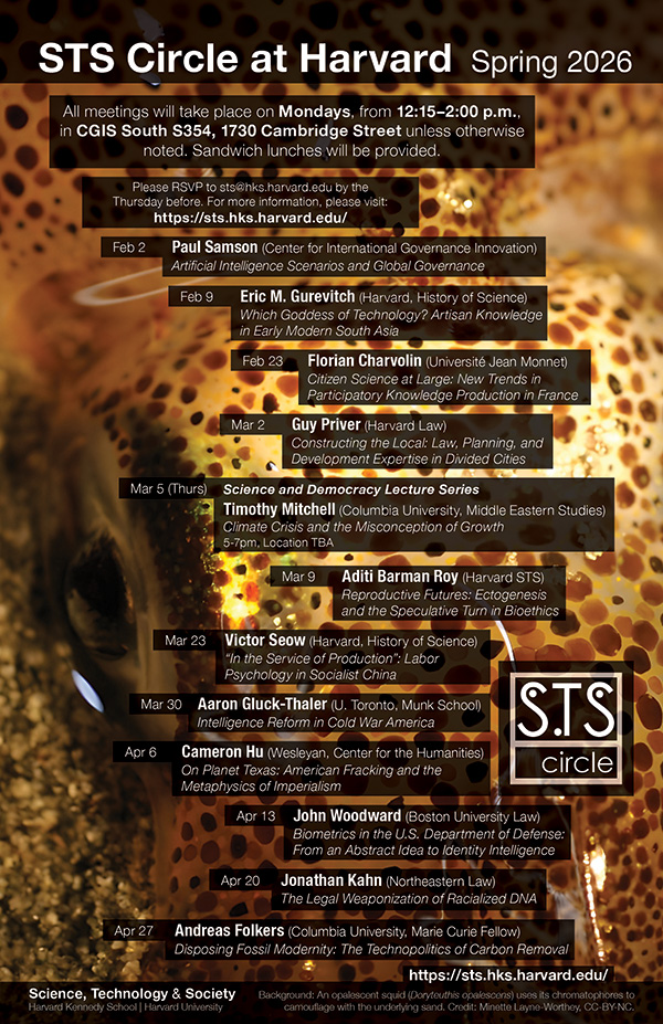 STS Circle schedule poster